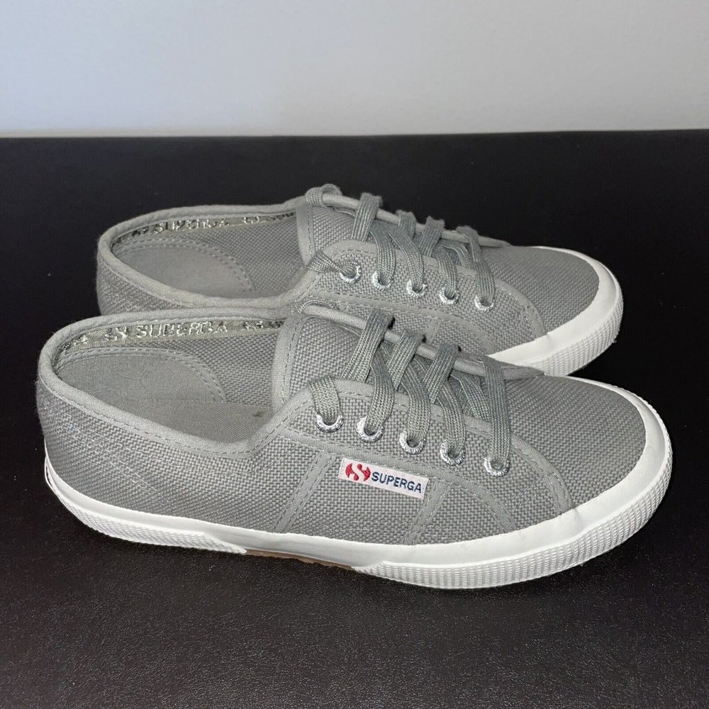 Superga 2750 Cotu Classic EU 36 USW 6 USM 4.5 Gray Canvas Sneaker EUC!